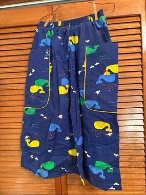 Women’s Navy Whale Print Skirt - Multicolor